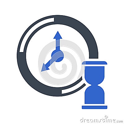 Insurance maturity time icon Vector Illustration
