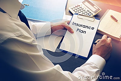 Insurance plan. Stock Photo