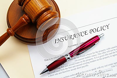 Insurance policy Stock Photo