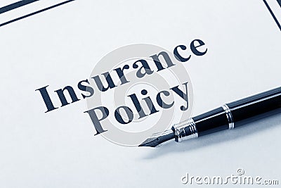 Insurance Policy Stock Photo