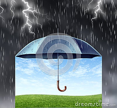 Insurance Protection Stock Photo