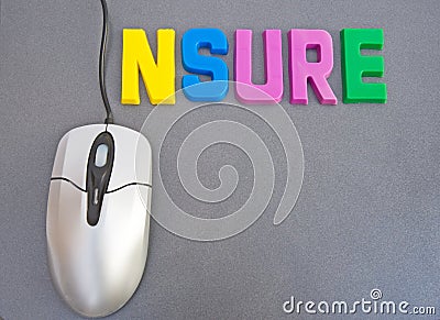 Insure on-line: best deals ? Stock Photo