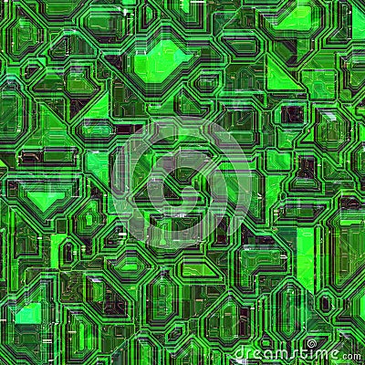 Integrated circuit background Stock Photo