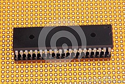 Integrated circuit - chip Stock Photo