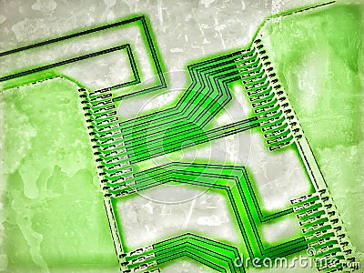 Integrated circuits Stock Photo