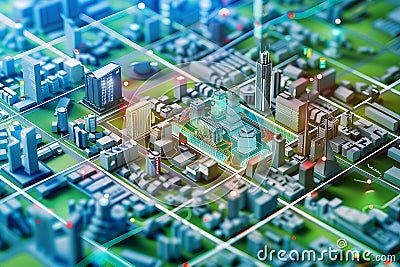 Integrated Edge Computing Architecture with Robust Network Connectivity for Smart Cities. Stock Photo