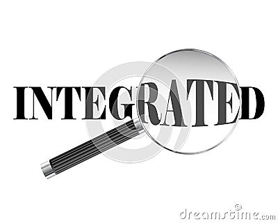 Integrated Magnifying Glass Vector Illustration