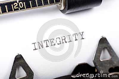 Integrity Stock Photo