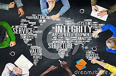 Integrity Honesty Sincerity Trust Reliability Concept Stock Photo