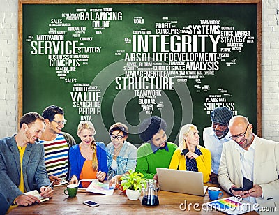 Integrity Honesty Sincerity Trust Reliability Concept Stock Photo