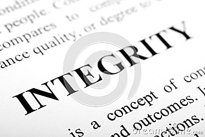 Integrity Stock Photo