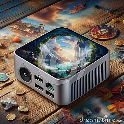 Intel NUC Core i GB DDR Integrated Graphics Windows Small form f Stock Photo