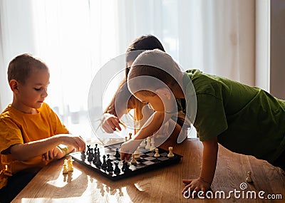 Intelectual games to develop children& x27;s thinking skills Stock Photo