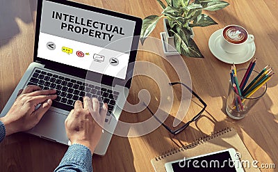 INTELLECTUAL PROPERTY Stock Photo