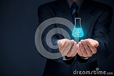 Intellectual property protection Stock Photo