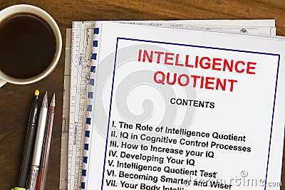 Intelligence Quotient concept Stock Photo