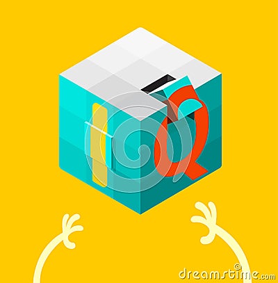 Intelligence quotient (IQ) test concept. vector illustration. Vector Illustration