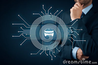 Intelligent vehicle Stock Photo