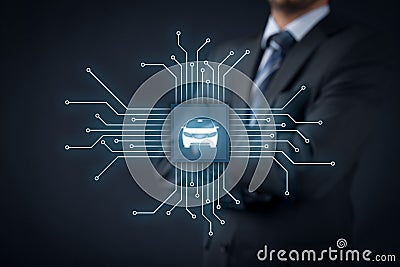 Intelligent vehicle Stock Photo