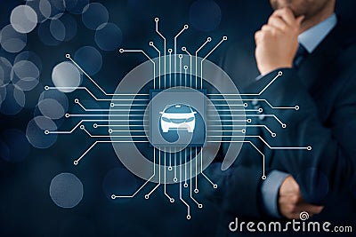 Intelligent vehicle Stock Photo