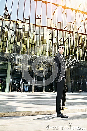 Intelligent young man Stock Photo