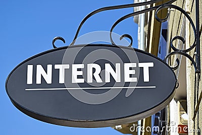 Intenet sign Stock Photo