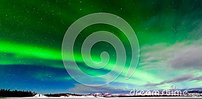 Intense display of Northern Lights Aurora borealis Stock Photo
