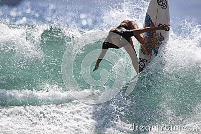 Intense Surf Editorial Stock Photo