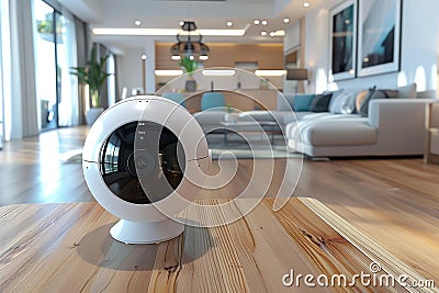 Interactive communication and time-sensitive locking mechanisms define CCTV and ctv network security, enhancing home emergency res Cartoon Illustration