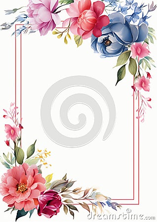 Interactive Digital Frame border on white background Stock Photo