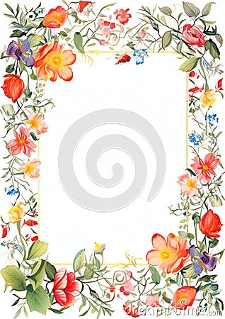 Interactive Digital Frame border on white background Stock Photo