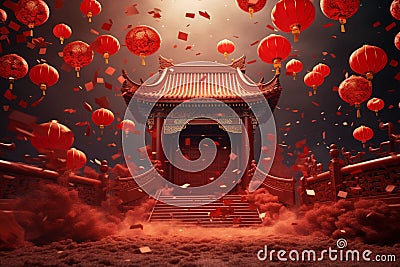 Interactive Happy Chinese New Year Online Quiz Stock Photo