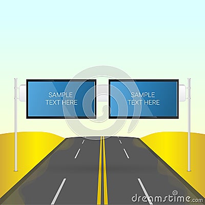 Interactive TV banners Vector Illustration