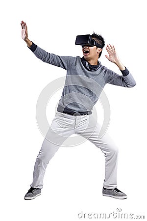 Interactive Virtual Reality Stock Photo