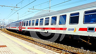 Intercity Italian Train by Trenitalia, Italy Editorial Stock Photo