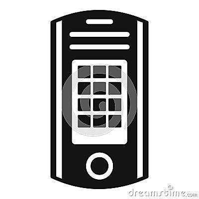 Intercom icon, simple style Vector Illustration