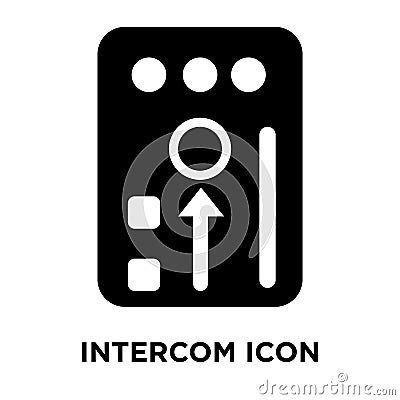 Intercom icon vector isolated on white background, logo concept Vector Illustration