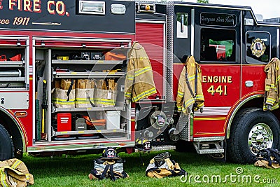 Intercourse Fire Company Truck Editorial Stock Photo