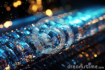Science Background with DNA sequences and statistics that visually integrate biology, computer science, and math AI Generated Stock Photo