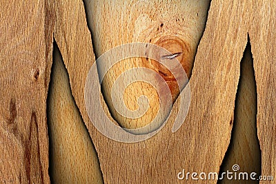 Interesting abstract wood Stock Photo