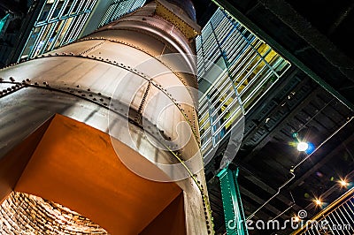 Interesting architecture in the Powerplant, Baltimore, Maryland. Stock Photo