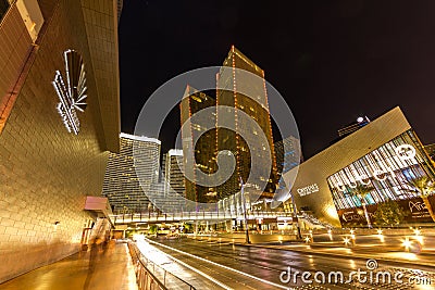 Interesting architecture on south strip Las Vegas Editorial Stock Photo