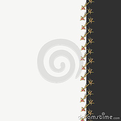 Interesting background with golden arrows vector illustration Vector Illustration