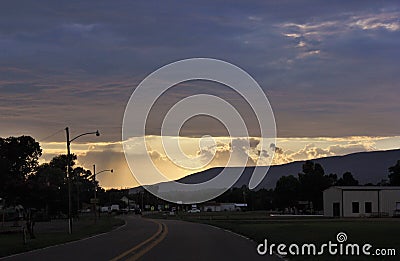 Interesting cloud pattern Stock Photo