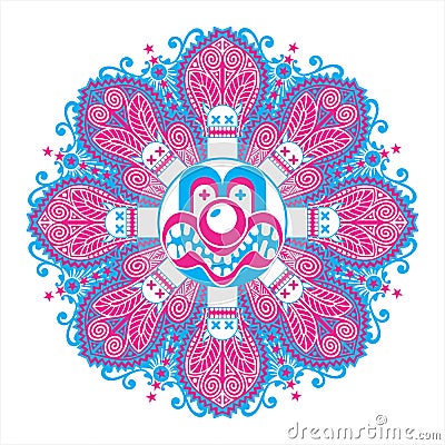 Interesting symmetric composition Vector Illustration