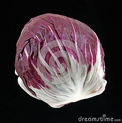 Interesting view red cabbage Stock Photo