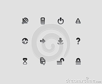 Interface icons Vector Illustration