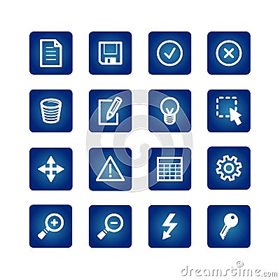 Interface icons set Vector Illustration