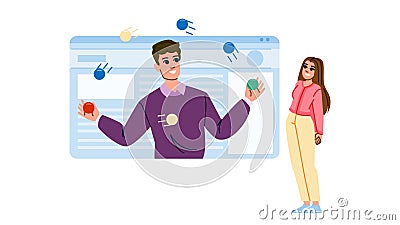 interface interaction design website vector Vector Illustration