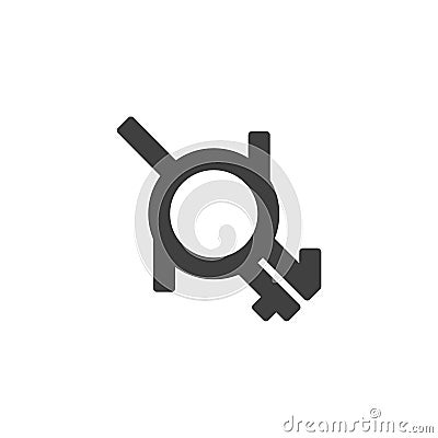 Intergender and neutrois vector icon Vector Illustration